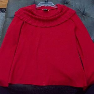 Red Cotton Sweater